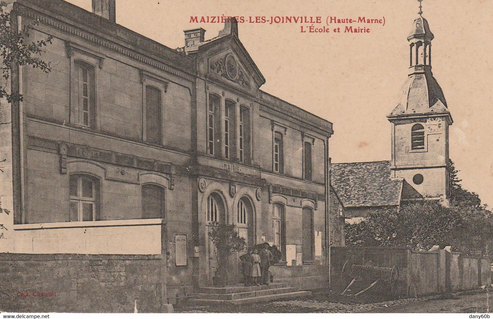 REF.AD1 . CPA . 52 . MAIZIERES LES JOINVILLE . L'ECOLE ET  MAIRIE - Other & Unclassified