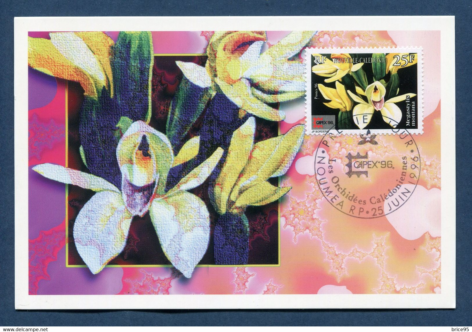 ⭐ Nouvelle Calédonie - Carte Maximum - Premier Jour - FDC - Les Orchidées Calédoniennes - 1997 ⭐ - Maximum Cards