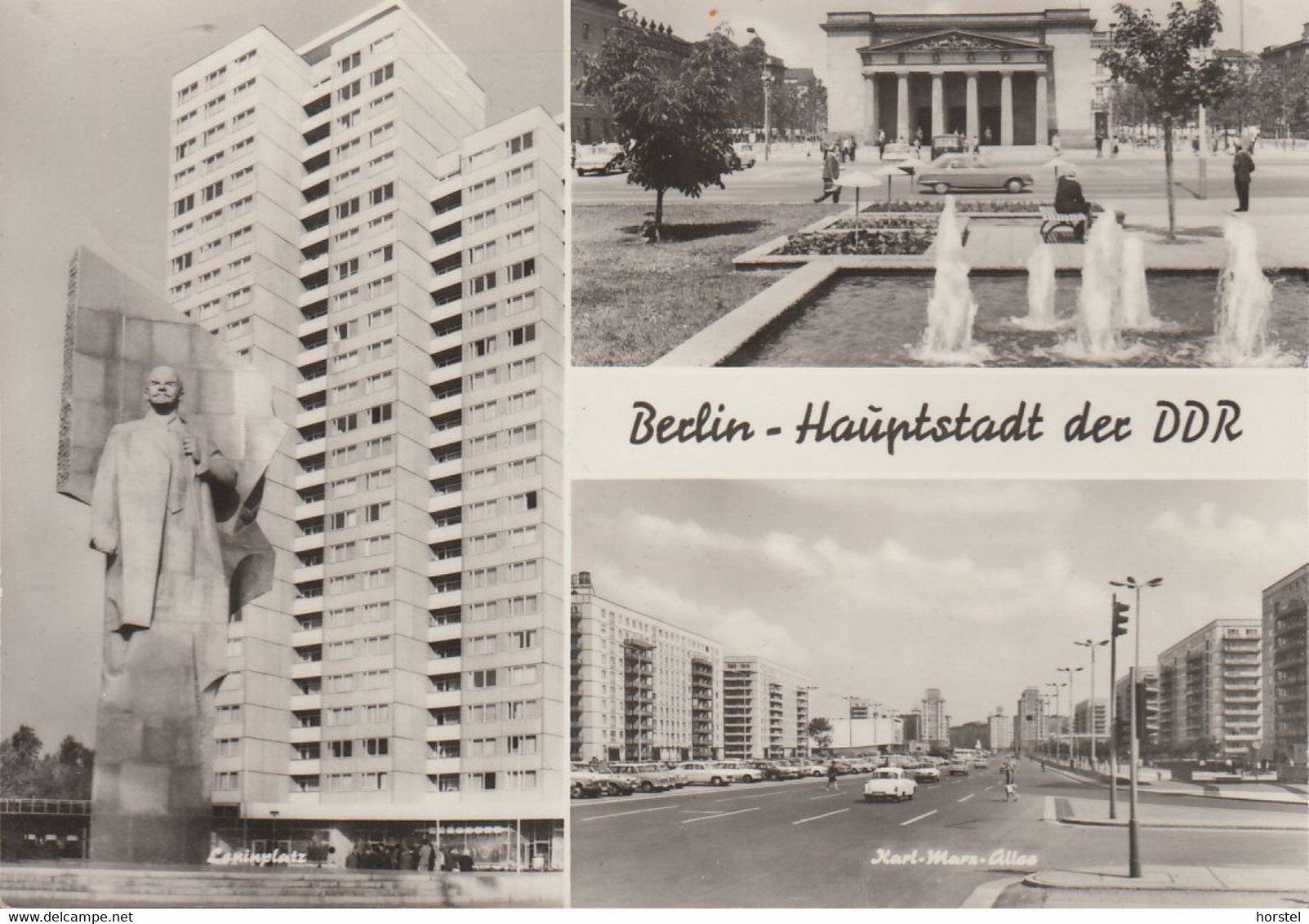 D-10249 Berlin - Leninplatz Mit Lenin-Denkmal - Heute Platz Der Vereinten Nationen - Cars - Friedrichshain