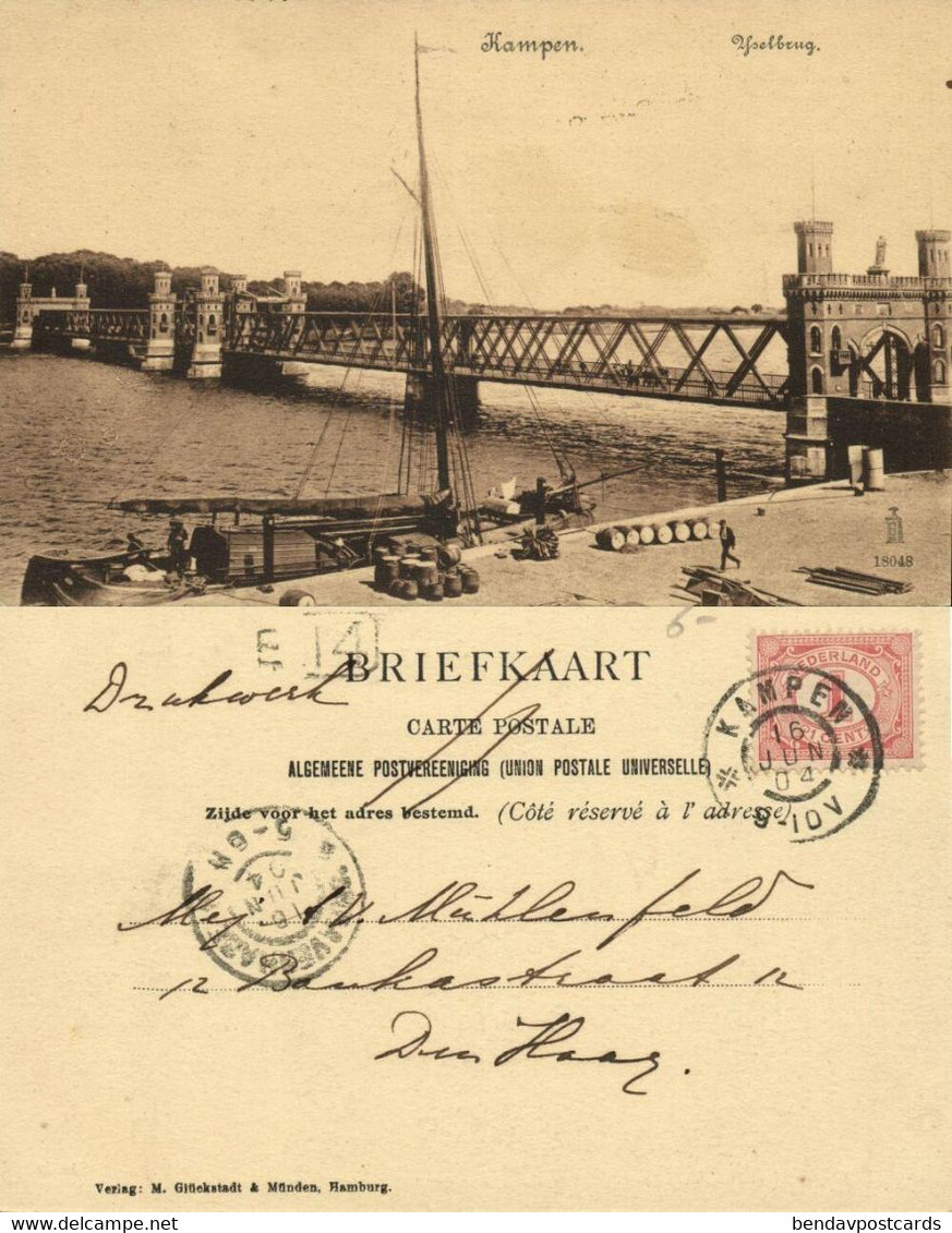 Nederland, KAMPEN, IJsselbrug (1904) Ansichtkaart - Kampen