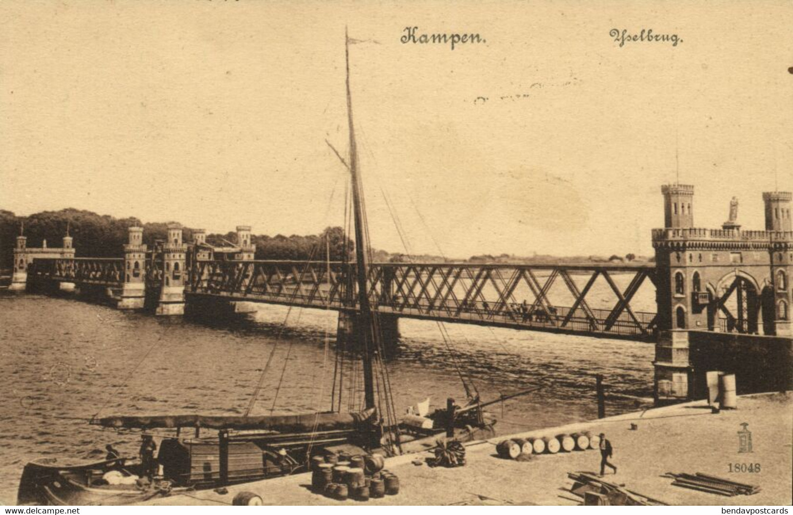Nederland, KAMPEN, IJsselbrug (1904) Ansichtkaart - Kampen
