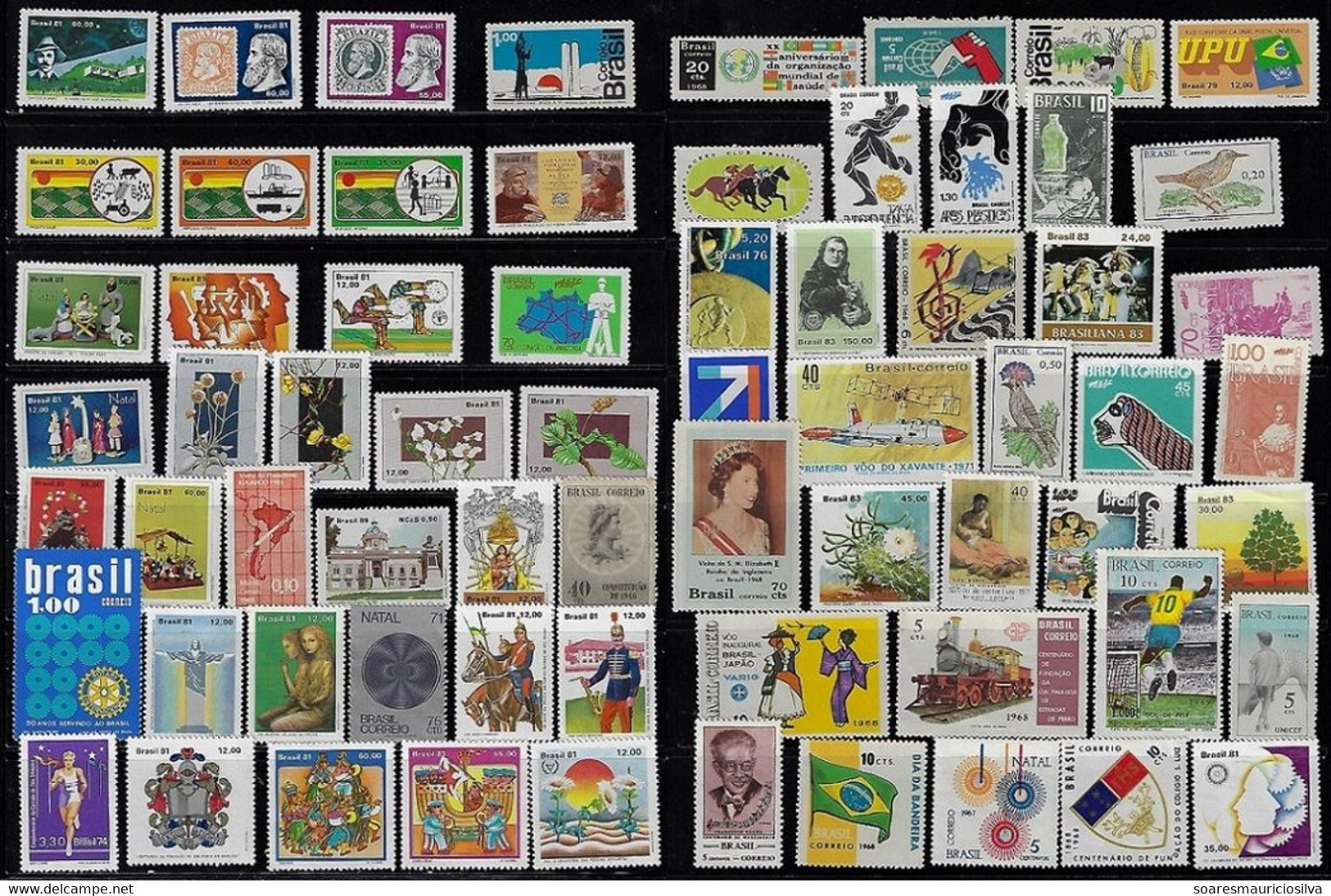 Brazil 67 Different Commemorative Stamp Unused - Colecciones & Series