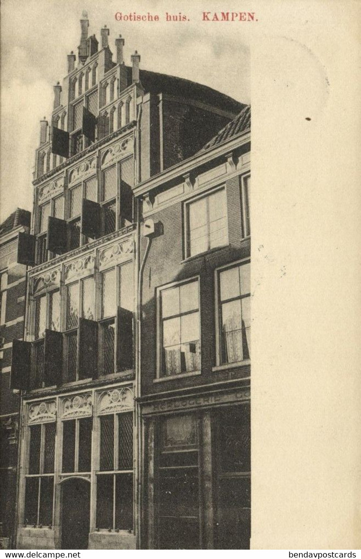 Nederland, KAMPEN, Gotische Huis (1910s) Ansichtkaart - Kampen
