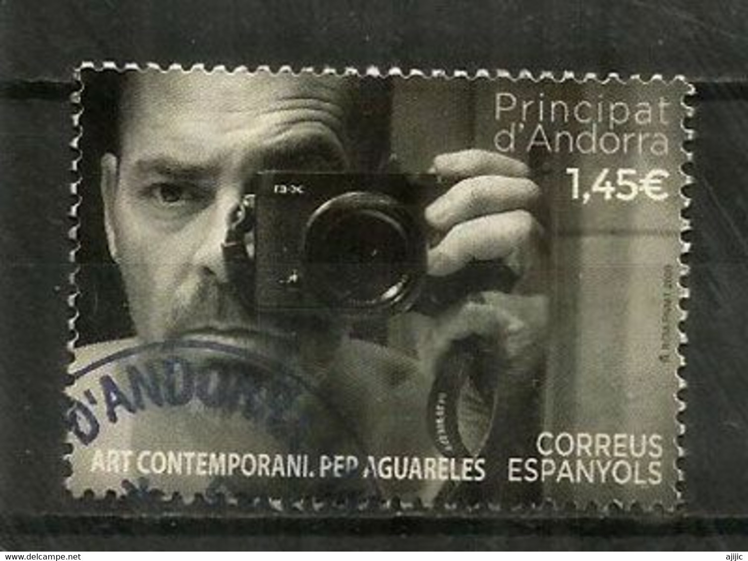 Photographe Pep Aguareles.Art Contemporain 1965-2019. , Timbre Oblitéré , 1 ère Qualité , Année  2020. AND.ESP - - Used Stamps
