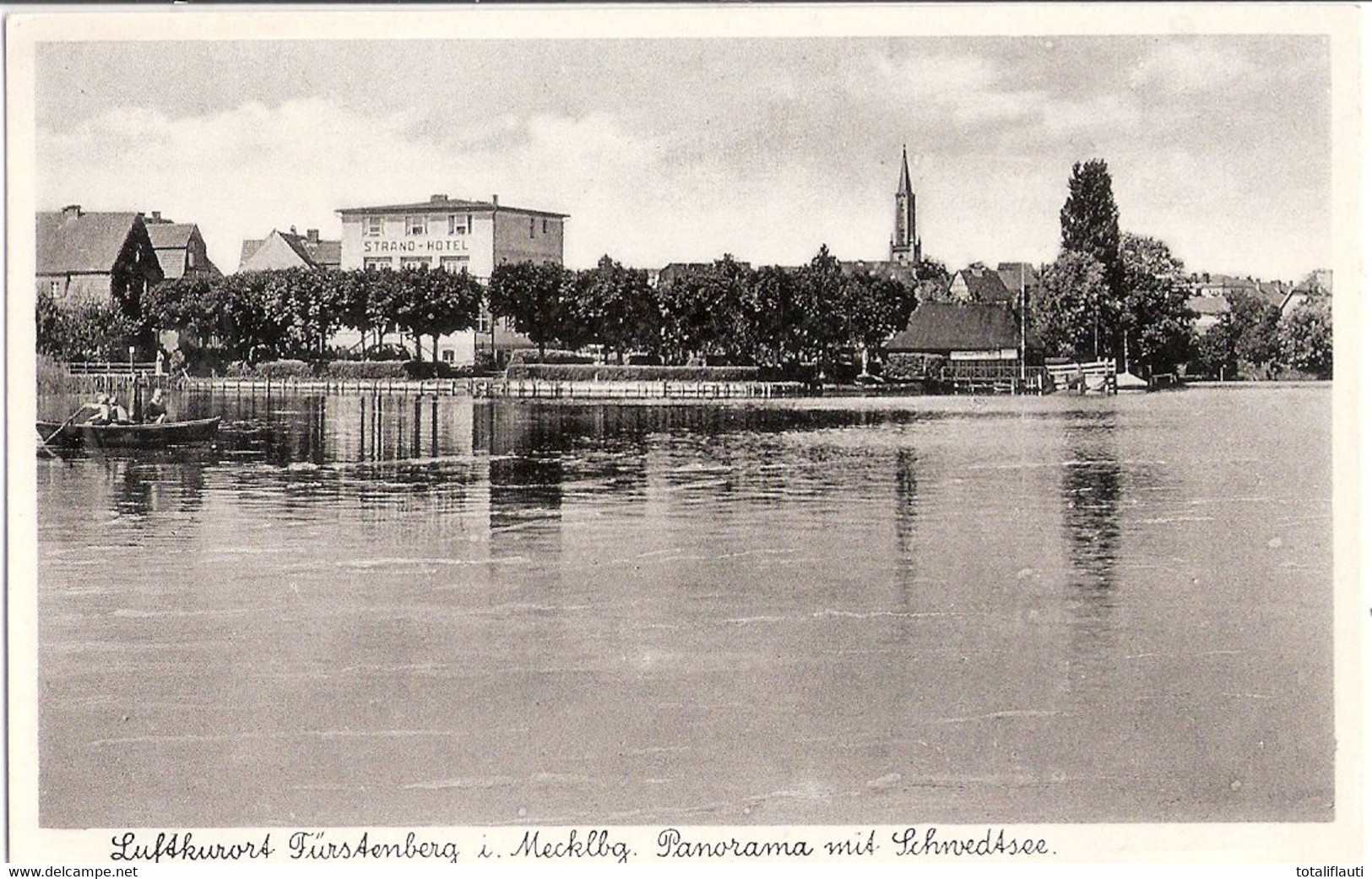 FÜRSTENBERG Früher Mecklenburg Jetzt Brandenburg Strand Hotel Schwedtsee Ungelaufen - Fuerstenberg