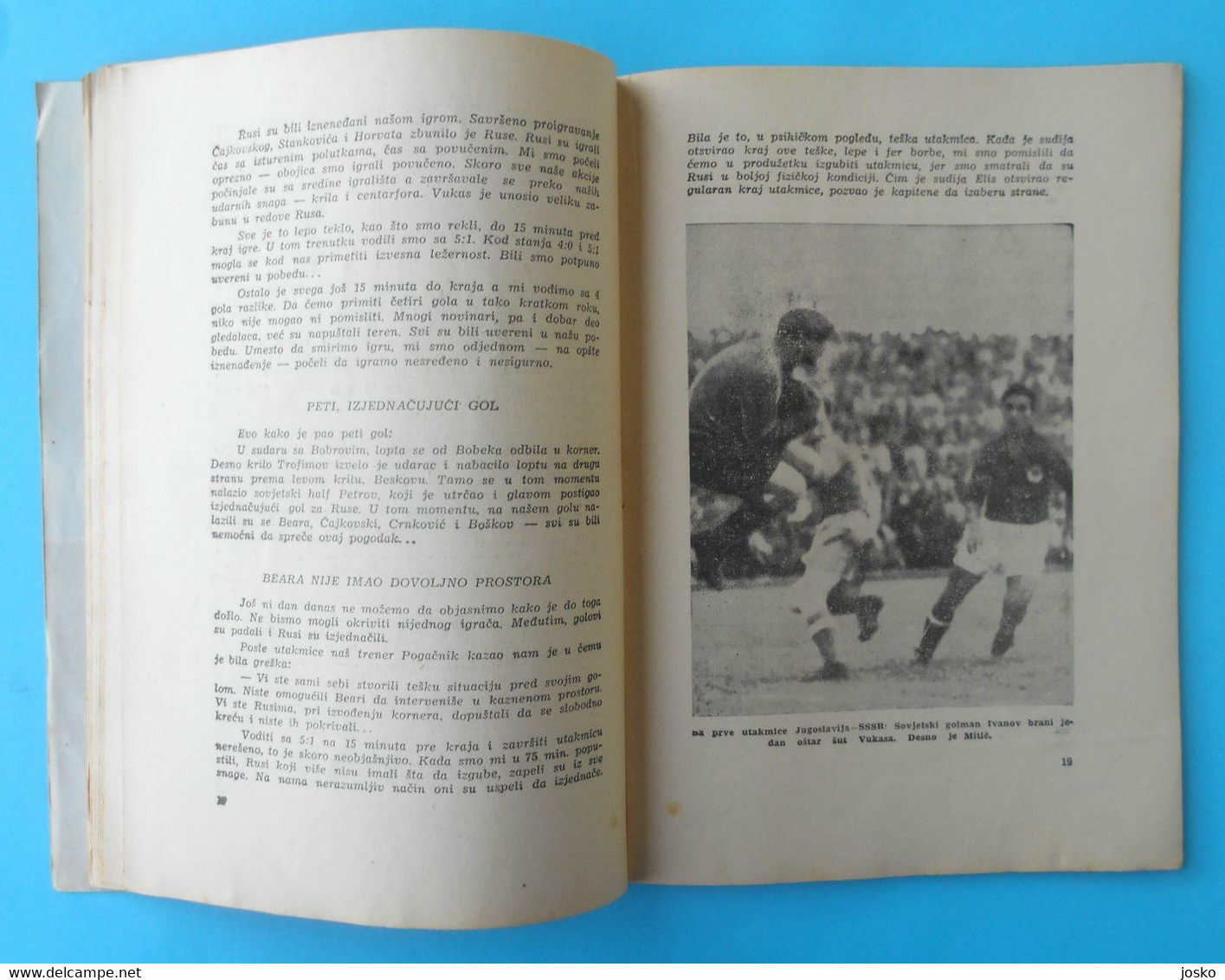 OLYMPIJSKI DNEVNIK - Yugoslavia Football Team on Olympic Games 1952 Helsinki old book* Olympia Olympiade Jeux Olympiques