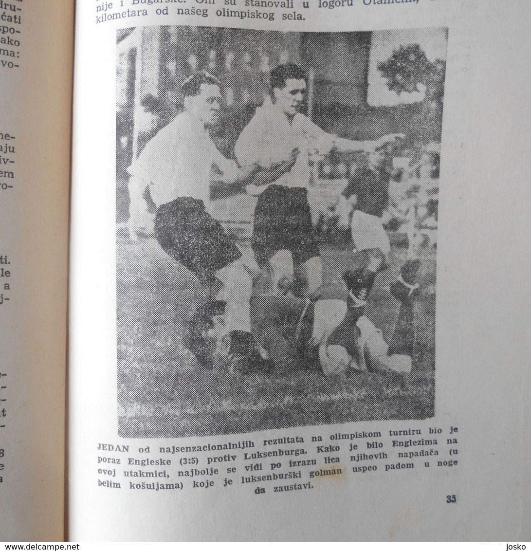 OLYMPIJSKI DNEVNIK - Yugoslavia Football Team on Olympic Games 1952 Helsinki old book* Olympia Olympiade Jeux Olympiques