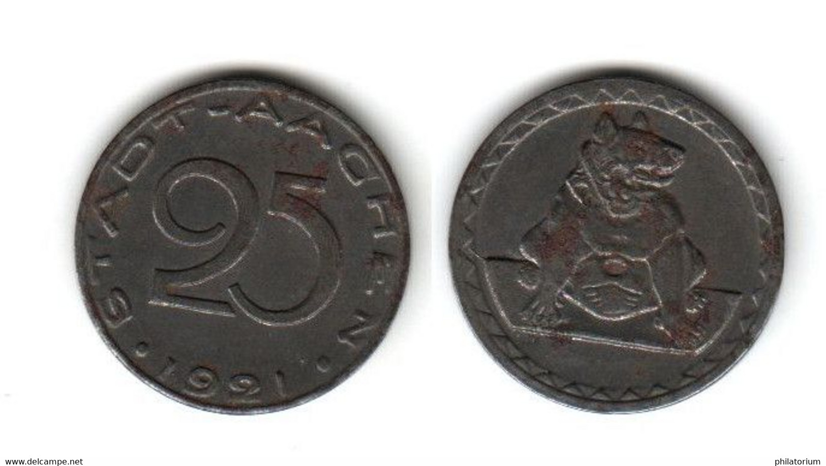 Allemagne 25 Pfennig 1921  AACHEN - Notgeld