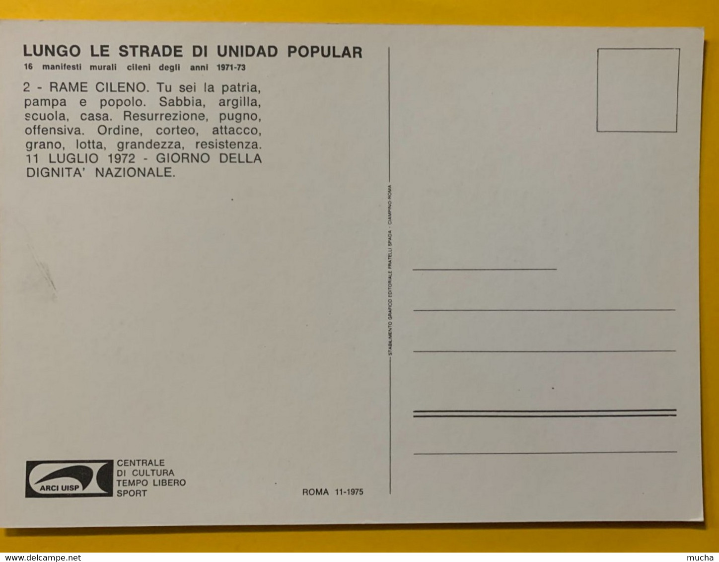 13189 -  Cobre Chileno  Affiches Chiliennes 1971-73 Edition Italienne 1975 - Non Classés