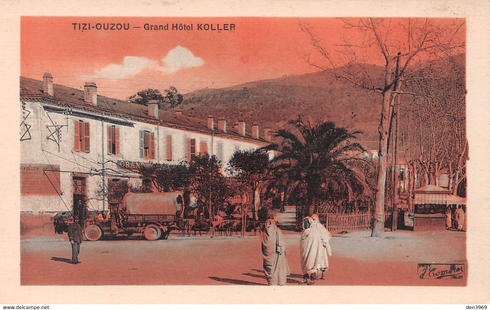 Algérie - TIZI-OUZOU - Grand Hôtel Koller - Camion - Kiosque à Journaux - Tizi Ouzou