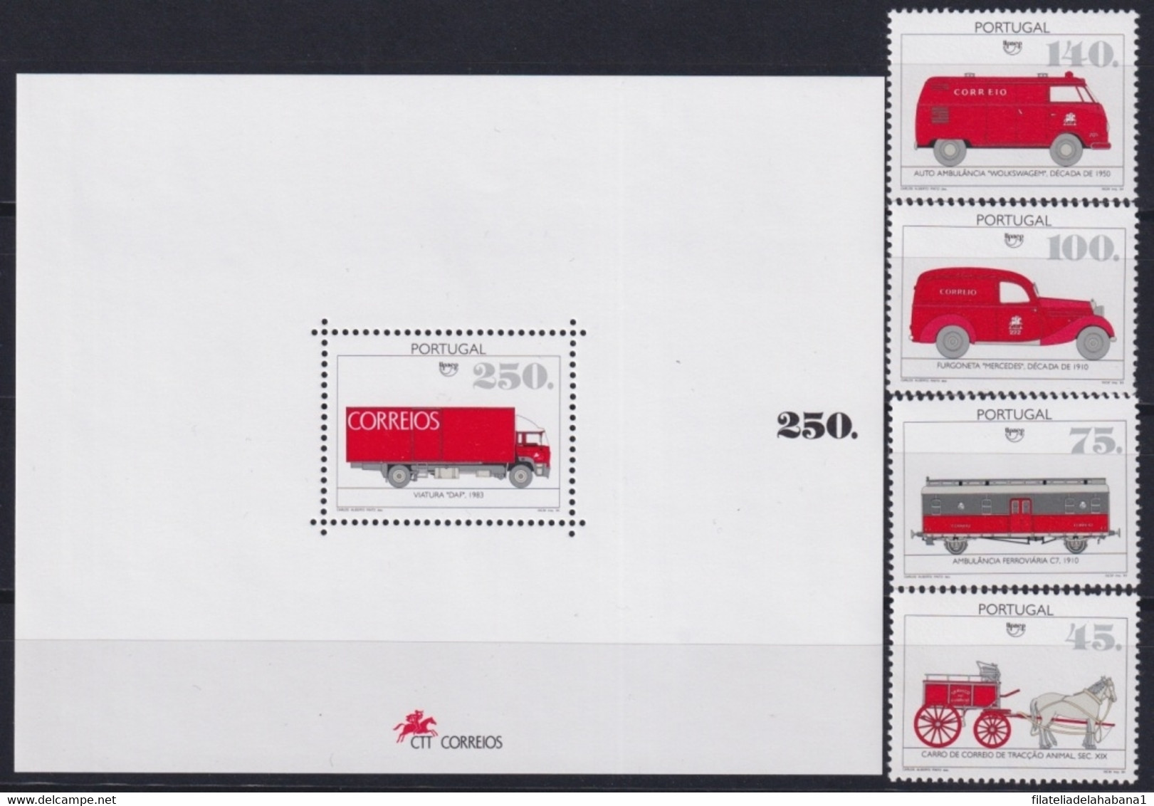 F-EX21988 PORTUGAL MNH 1994 AMERICA UPAE UPAEP POST OFFICE CAR CORREOS. - Diligences