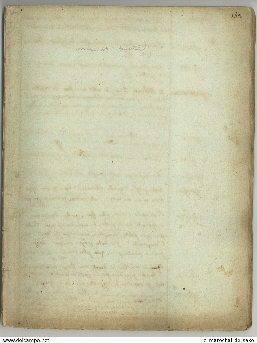 Marie Pierre Adrien FRANCASTEL (Formerie 1761 +1831) Conventionnel depute Eure Revolution Anjou manuscrit