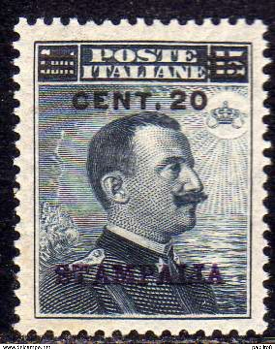 EGEO 1916 STAMPALIA SOPRASTAMPATO D'ITALIA ITALY OVERPRINTED CENT. 20 SU 15c MNH OTTIMA CENTRATURA - Ägäis (Stampalia)