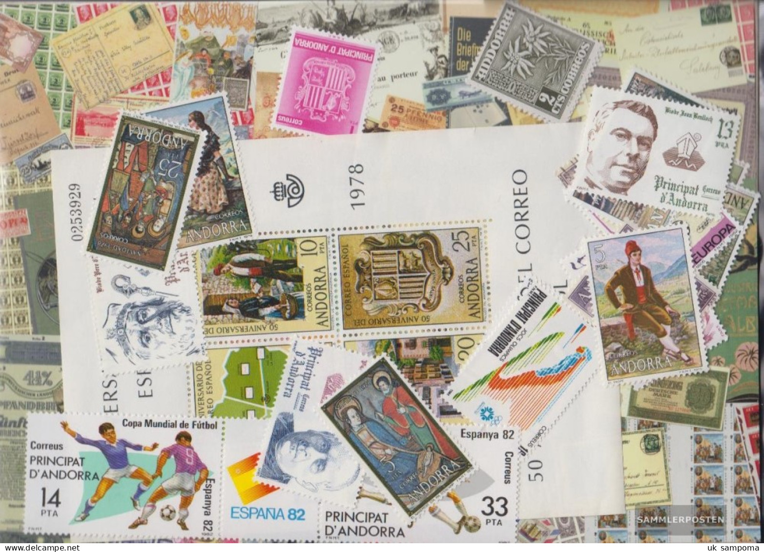 Andorra - Spanish Post 25 Different Stamps  Andorra Spanisch - Collections