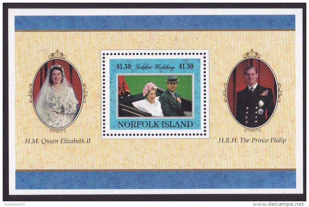 Norfolk Island 1997 50th Anniv Queen Sc 631 Mint Never Hinged - Norfolk Eiland