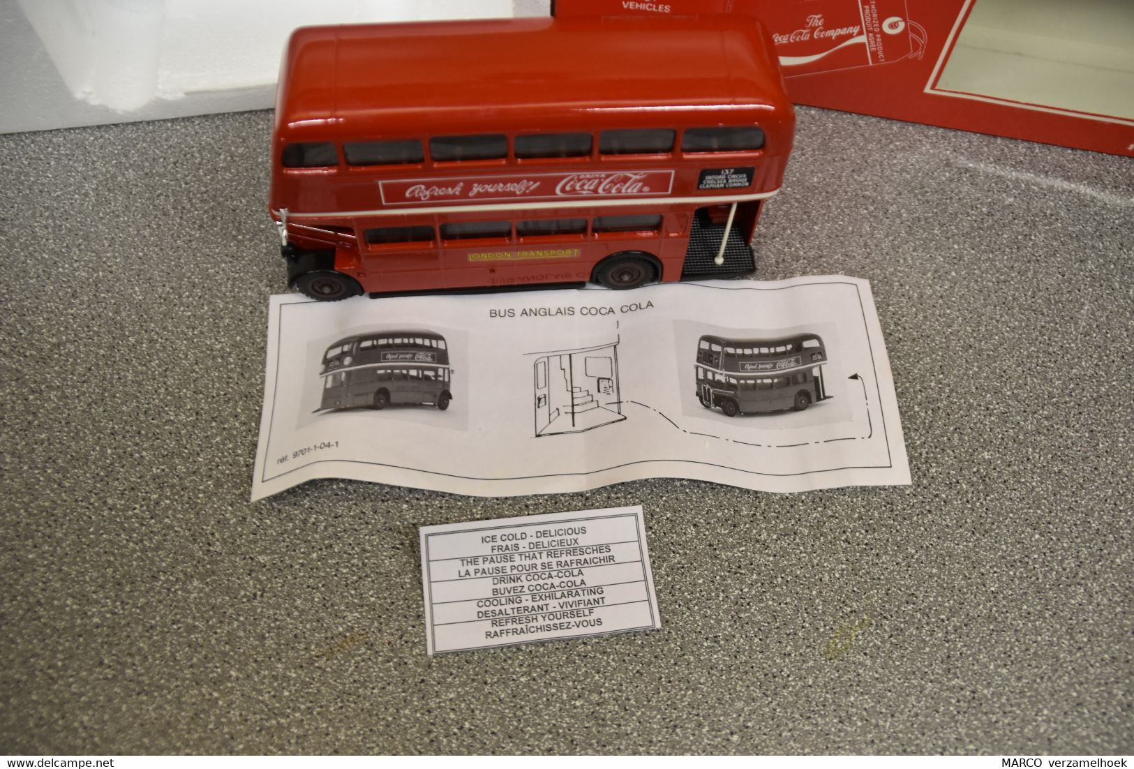 Coca-cola Company HARTOY Inc. 1979 London Bus Dubbeldekker - Other & Unclassified