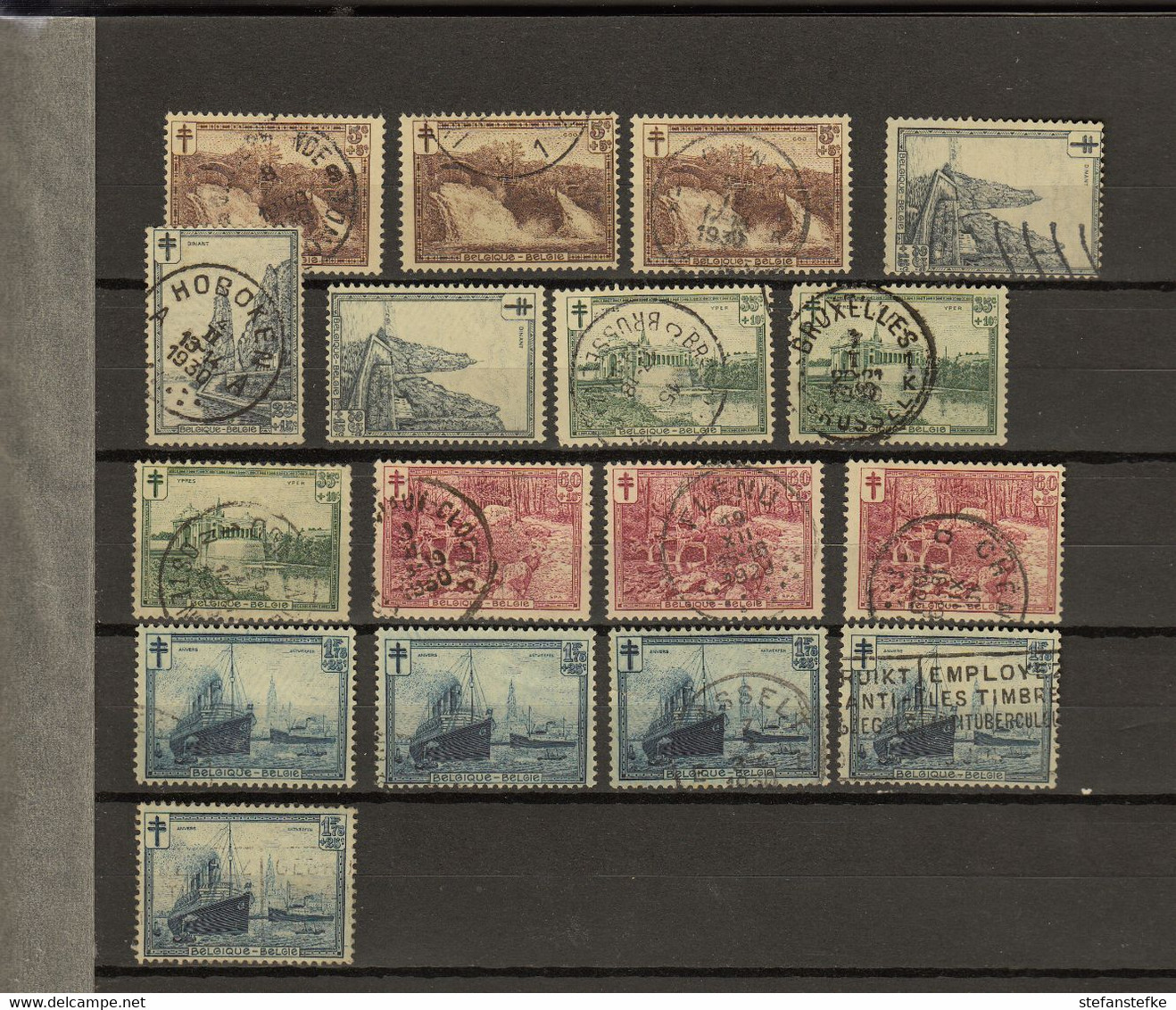 Belgie - Belgique Ocb Nr:  Lot 293 297   (zie Scan ) - Usados