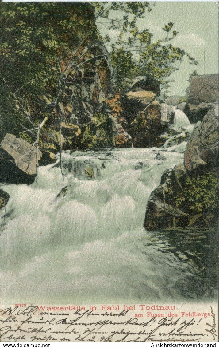 010223  Wasserfälle In Fahl Bei Todtnau  1905 - Todtnau