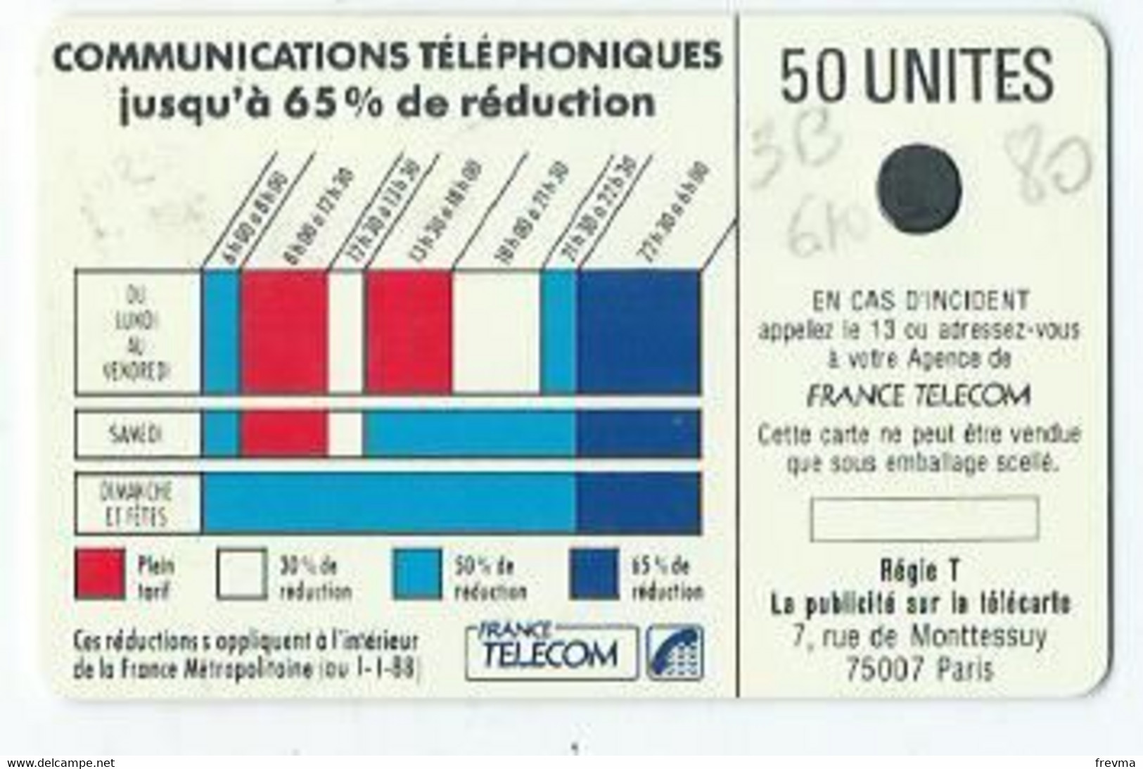 Telecarte Cordon K 3B 610 Glacée - Cordons'