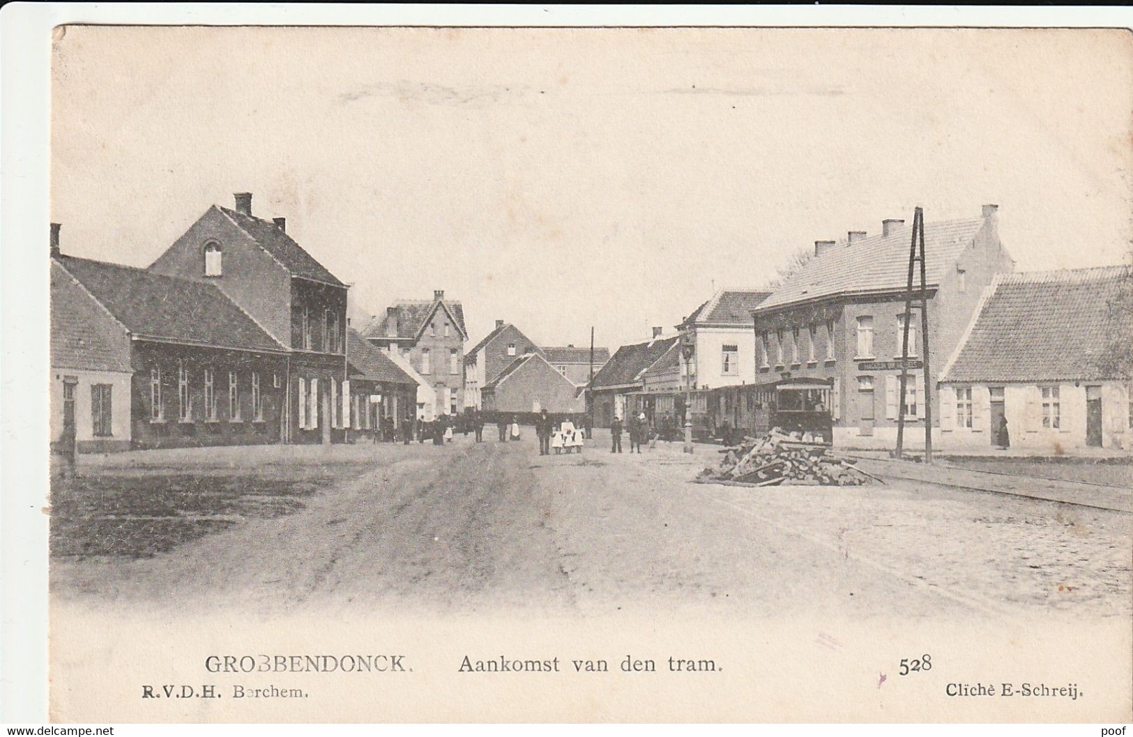 Grobbendonck : Aankomst Van Den Tram 1907 - Grobbendonk