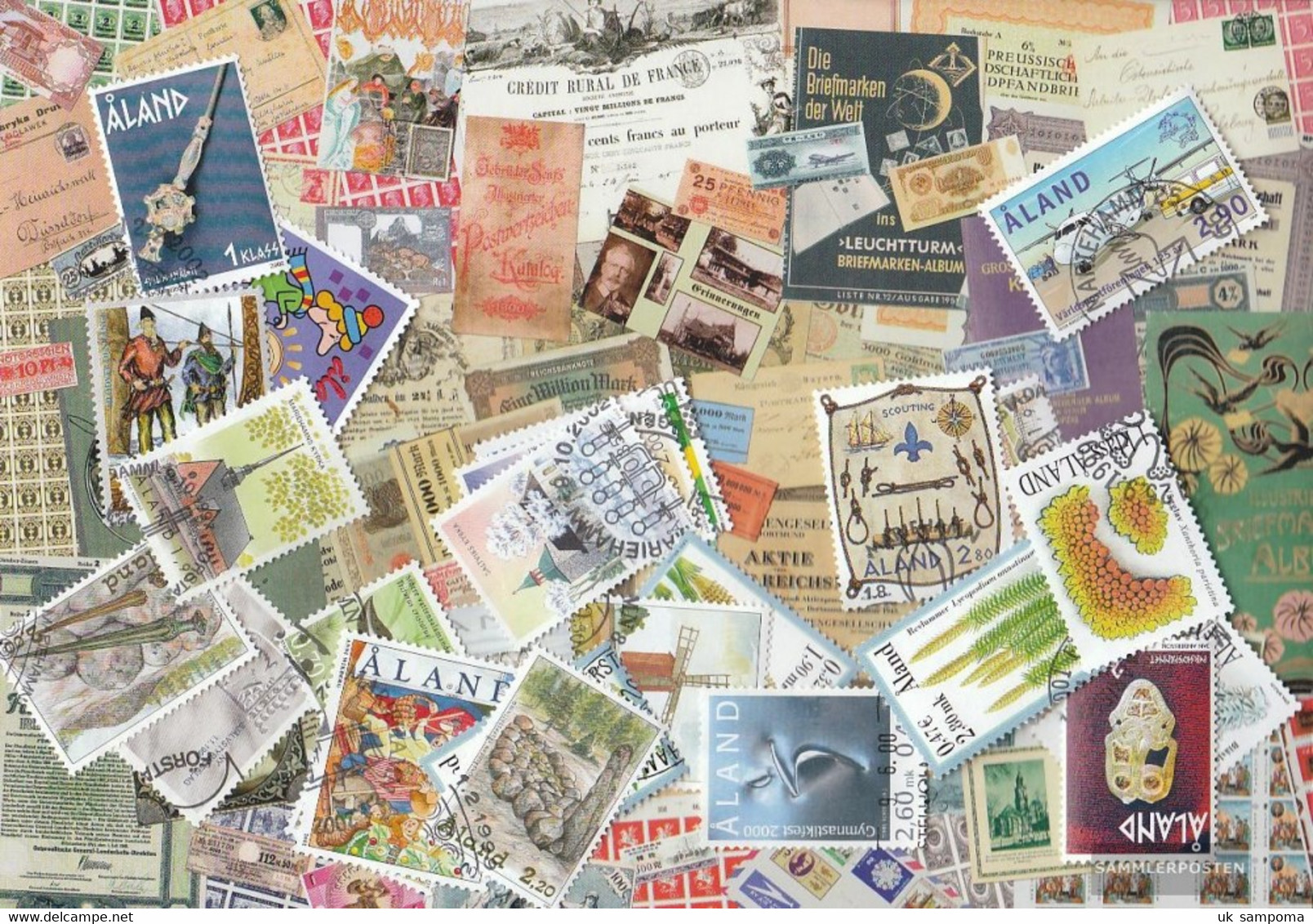 Finland - Aland Stamps-50 Different Stamps - Verzamelingen