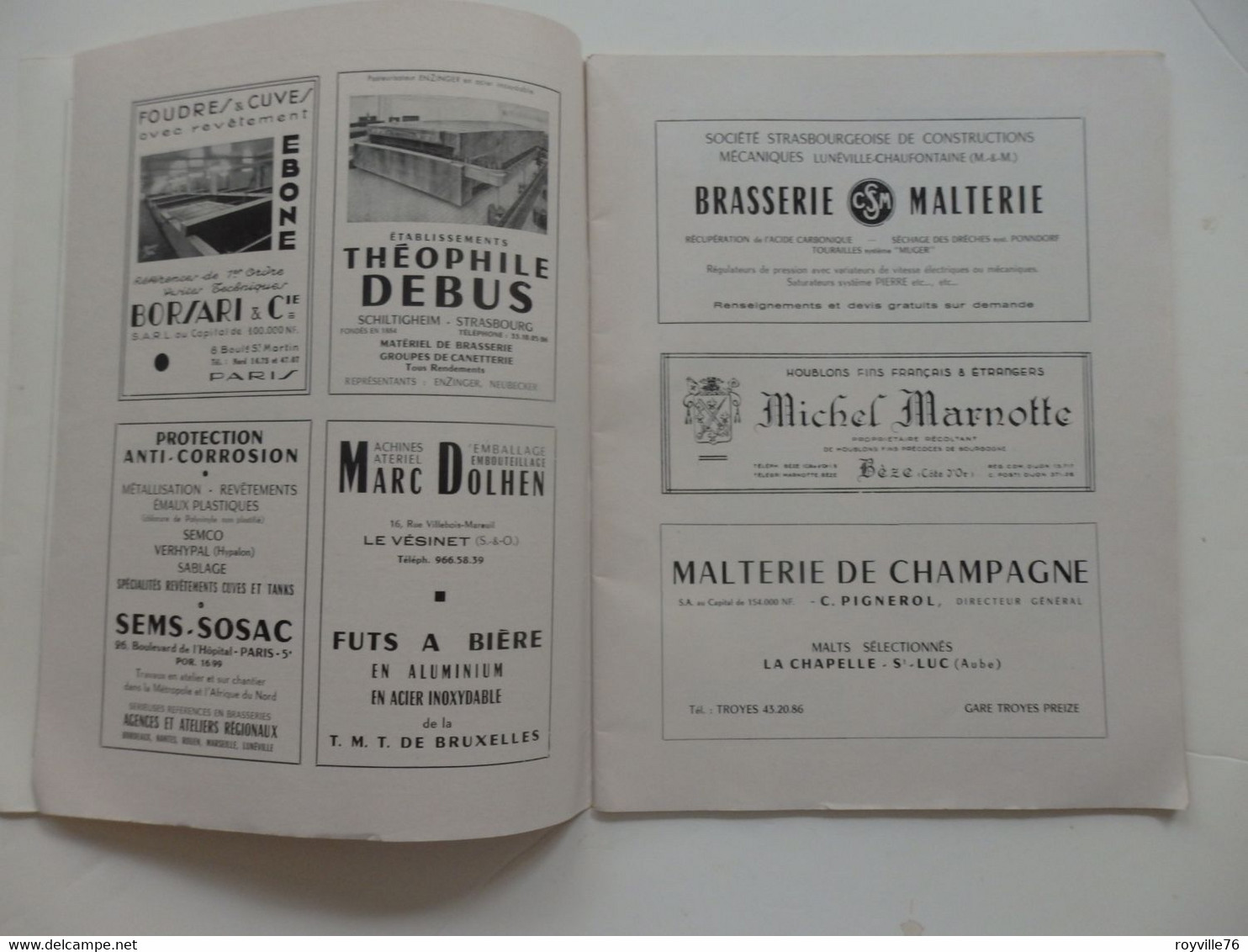 Bulletin Des Anciens élèves De L'école De La Brasserie De Nancy (54) De 58 P. De 1961. Belles Publicités. - Autres & Non Classés