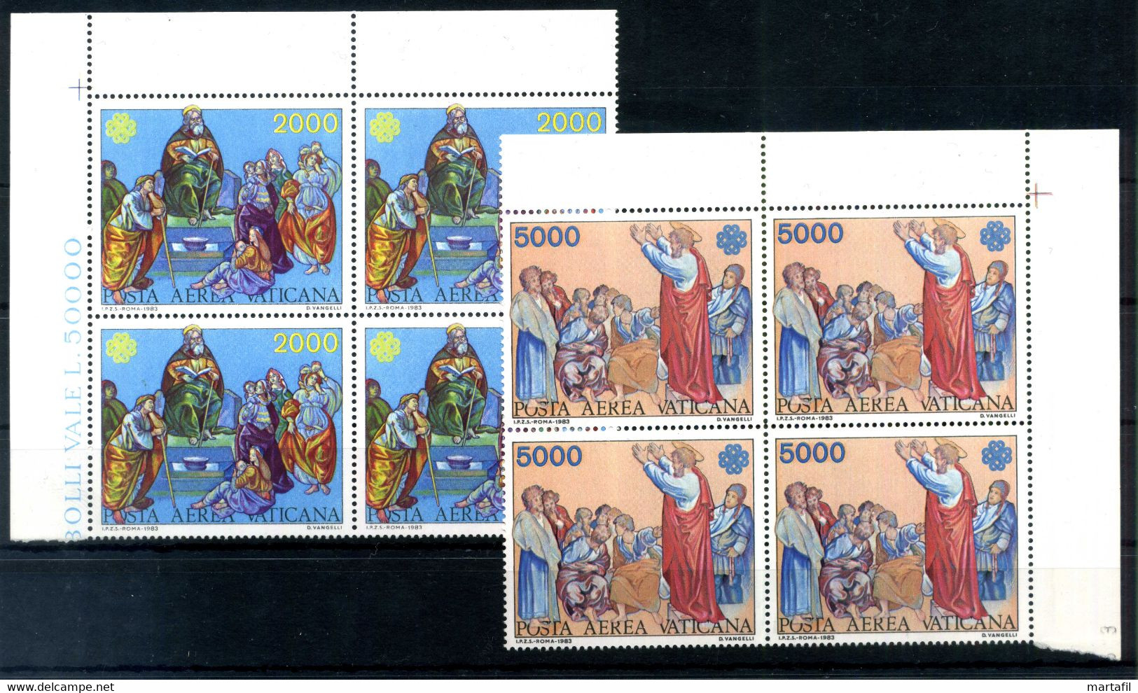 1983 VATICANO SET MNH ** Posta Aerea Quartine - Luchtpost