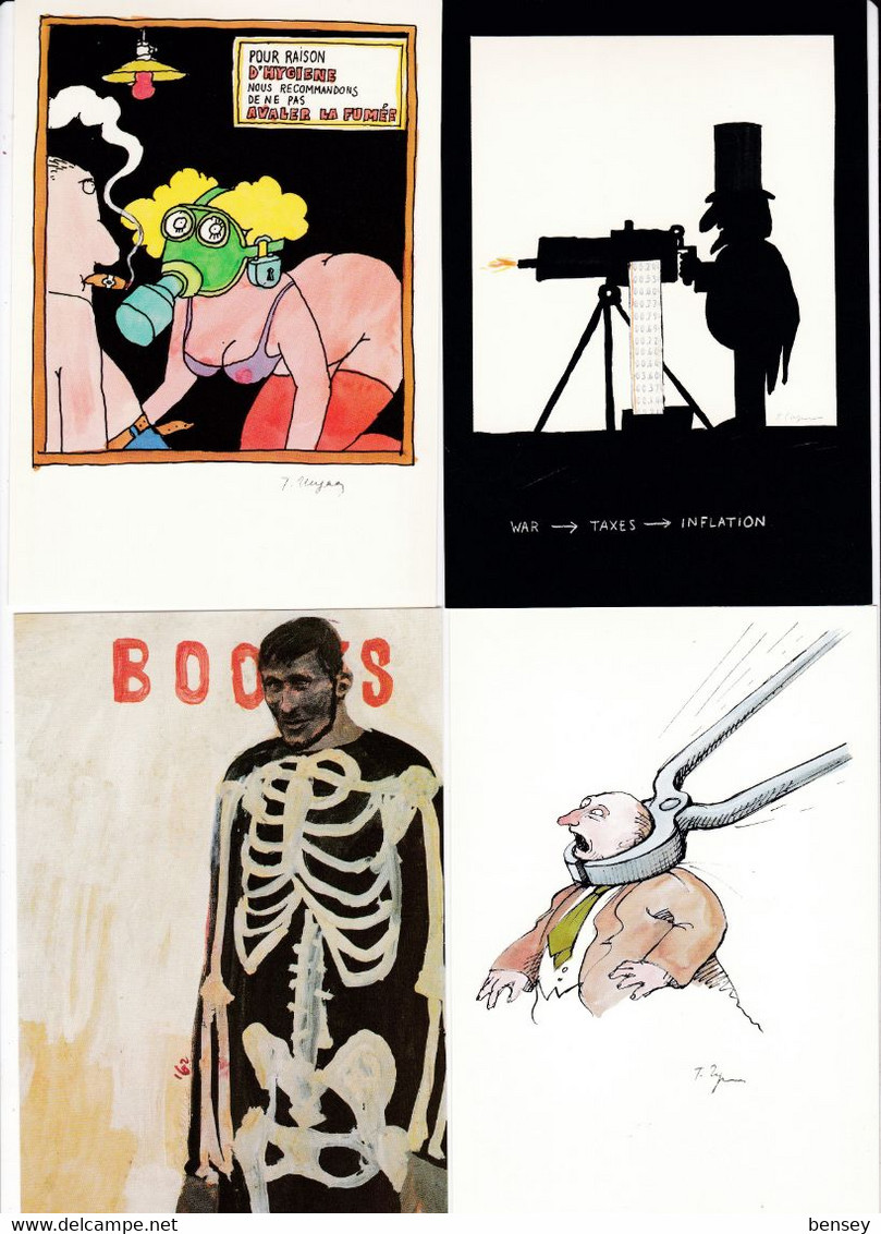 Tomi Ungerer , Pochette De 7 Cartes Pour Les 70ans De L'artiste , Numérotés - Ungerer