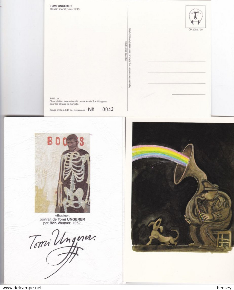 Tomi Ungerer , Pochette De 7 Cartes Pour Les 70ans De L'artiste , Numérotés - Ungerer