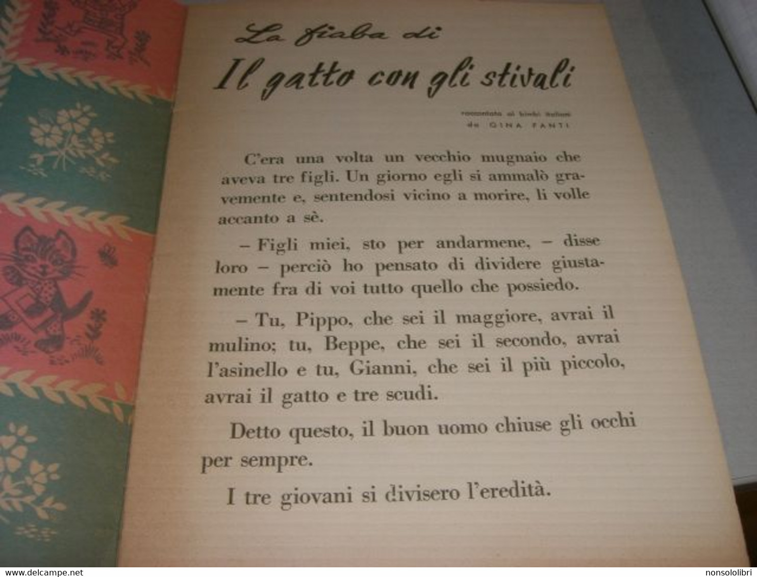 LIBRETTO"IL GATTO CON GLI STIVALI" AMZ E' UN ALBO FANTASIA N.19 - Novelle, Racconti