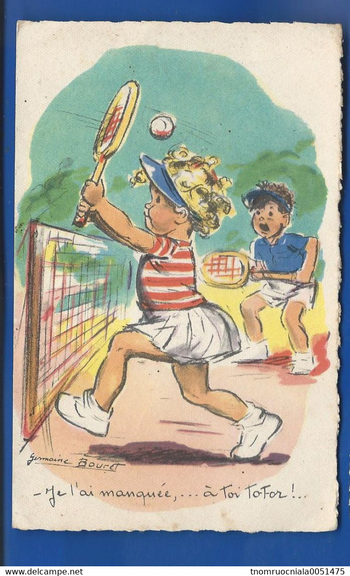 Enfants Tennis   Illustrateur: Germaine Bouret - Bouret, Germaine