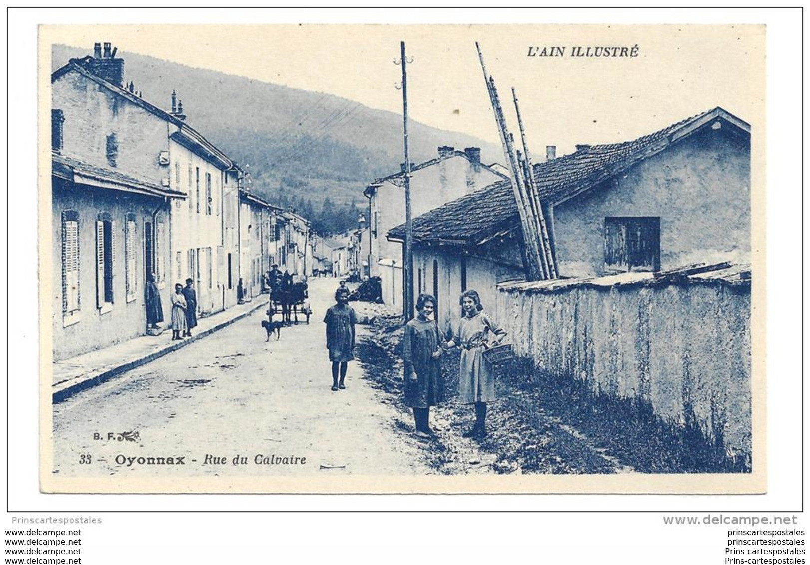 CPA 01 Oyonnax Rue Du Calvaire - Oyonnax