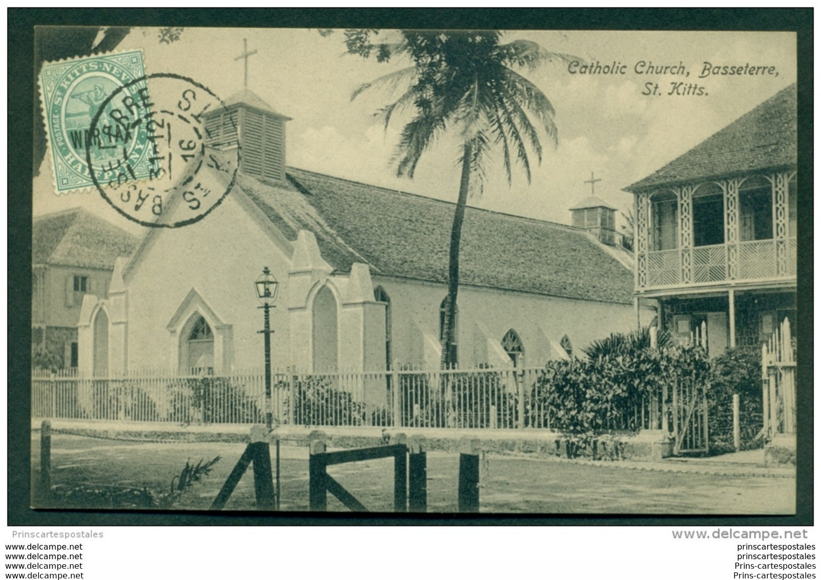 CPA Saint Kitts Catholic Church Basseterre - San Cristóbal Y Nieves