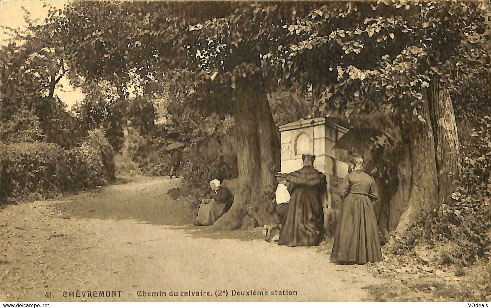 033 744 - CPA - Belgique - Chèvremont - Chemin Du Calvaire - Chaudfontaine