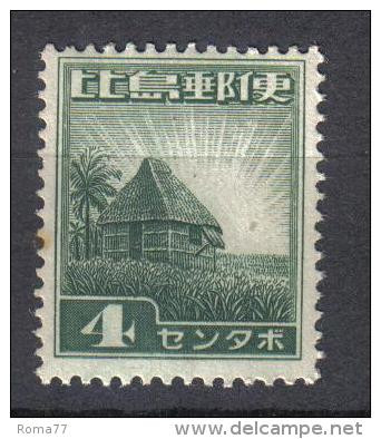 Z855A - FILIPPINE OCCUPAZIONE GIAPPONESE , 4 Cent N. 17  ***  MNH - Philippines