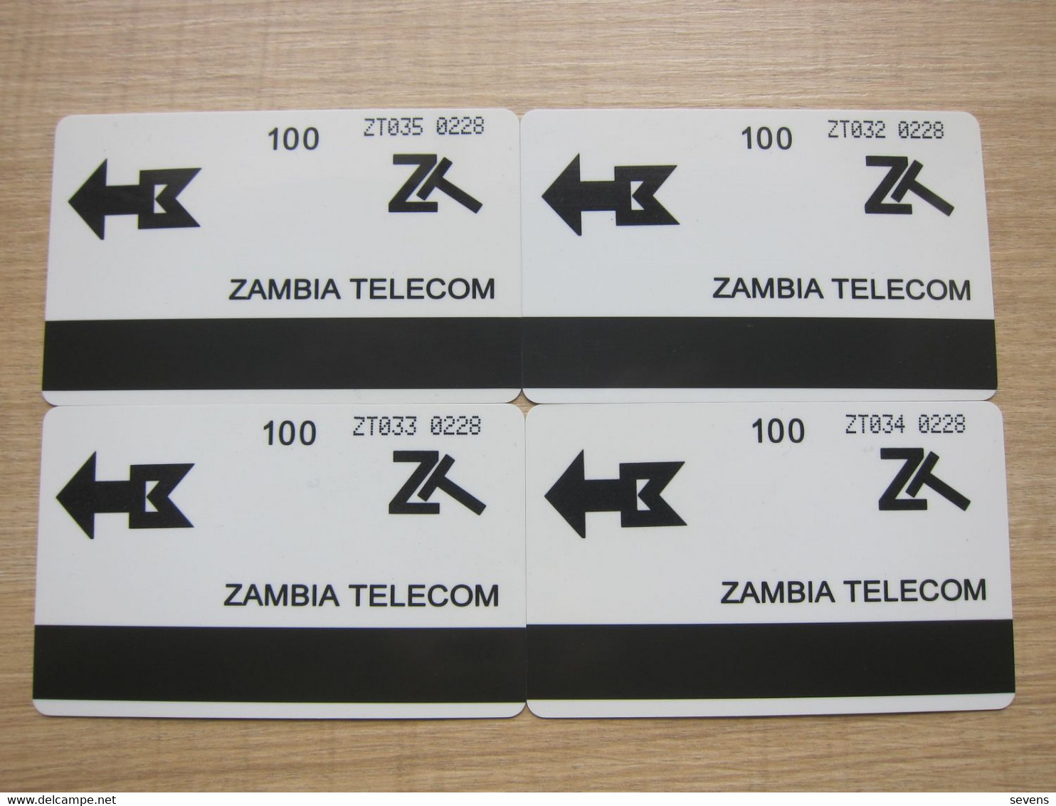 Fake Magnetic Phonecard, Chairman Deng, Set Of 4, In Folder - Zambia