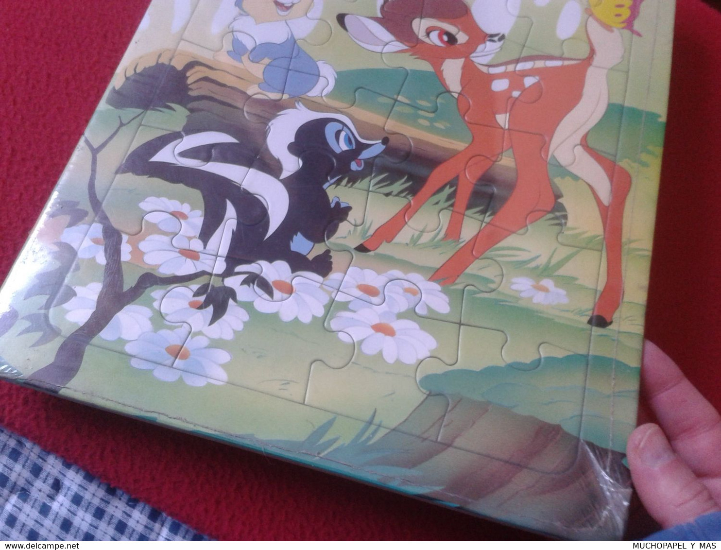 ANTIGUO PUZZLE PRECINTADO 1993 BAMBI CONTE-PUZZLE WALT DISNEY, EN REVERSO HISTORIA CUENTO EN CATALÁN ? VER...INFANTIL...