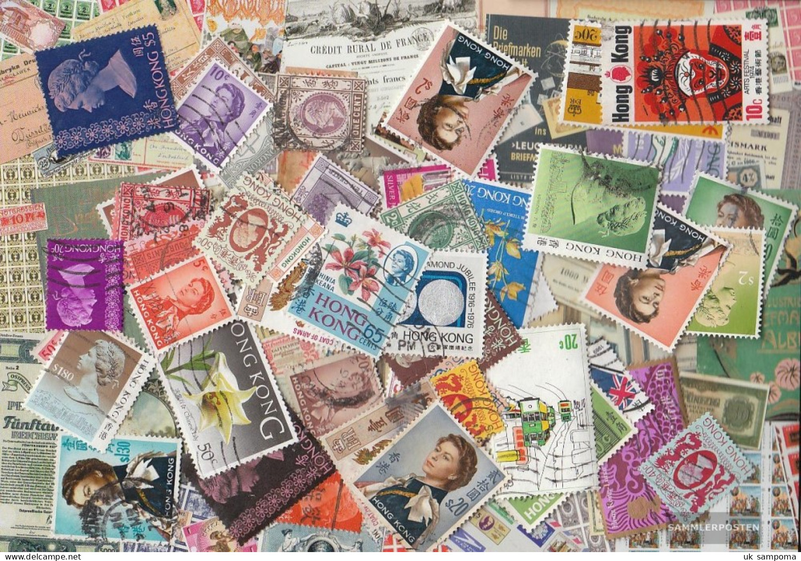 Hong Kong 100 Different Stamps - Verzamelingen & Reeksen