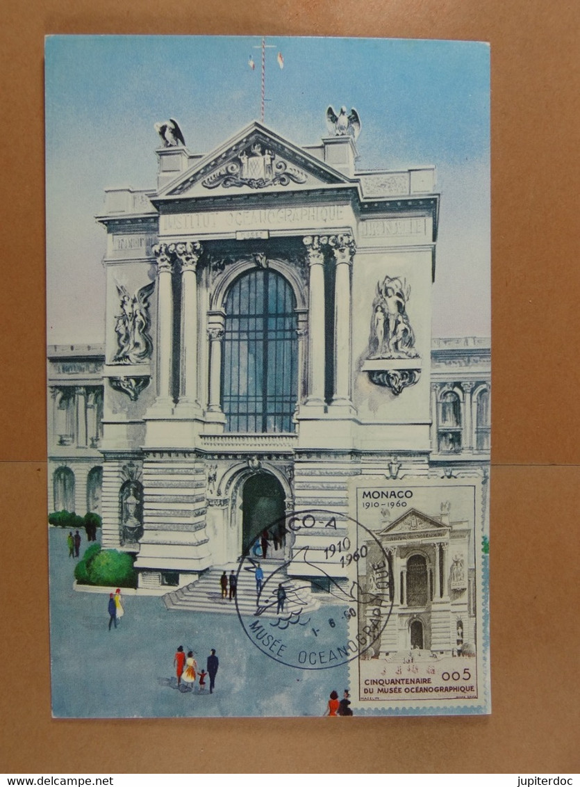 Monaco Cinquantenaire Du Musée 1910-1960  Entrée Du Musée - Maximumkarten (MC)