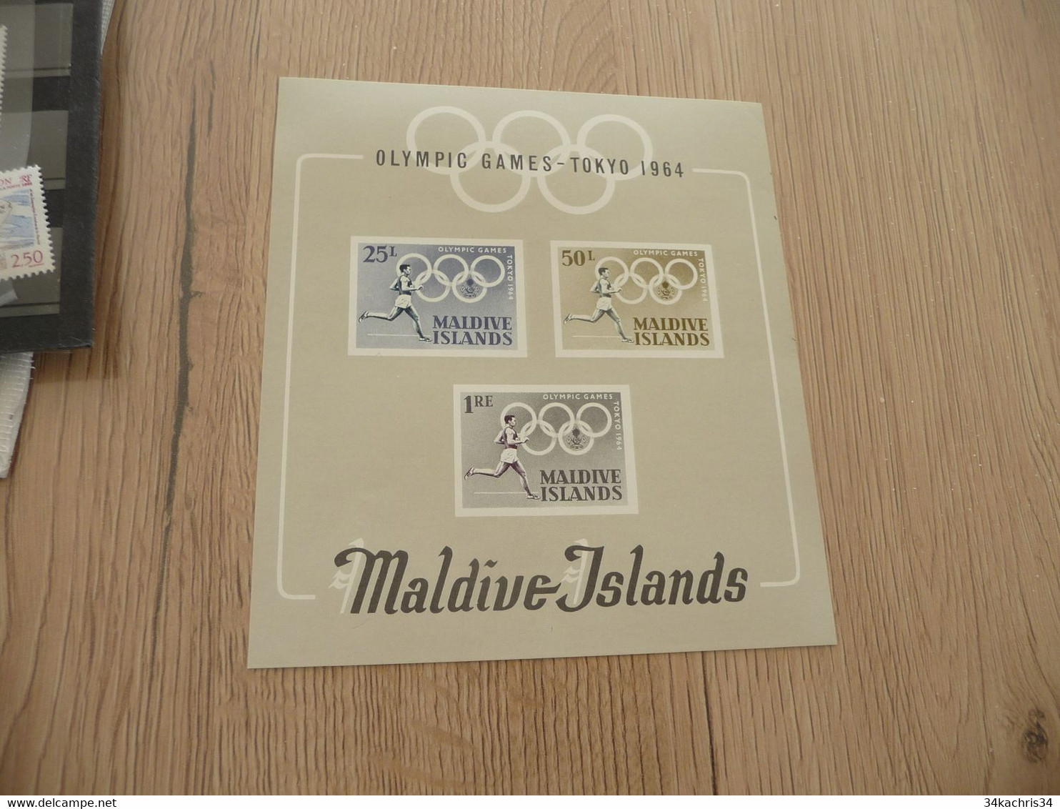 Jeux Olympiques Tokyo 1964 Olympic Games Maldives Island 8TP Charnière + 1Bloc Sans - Sommer 1964: Tokio