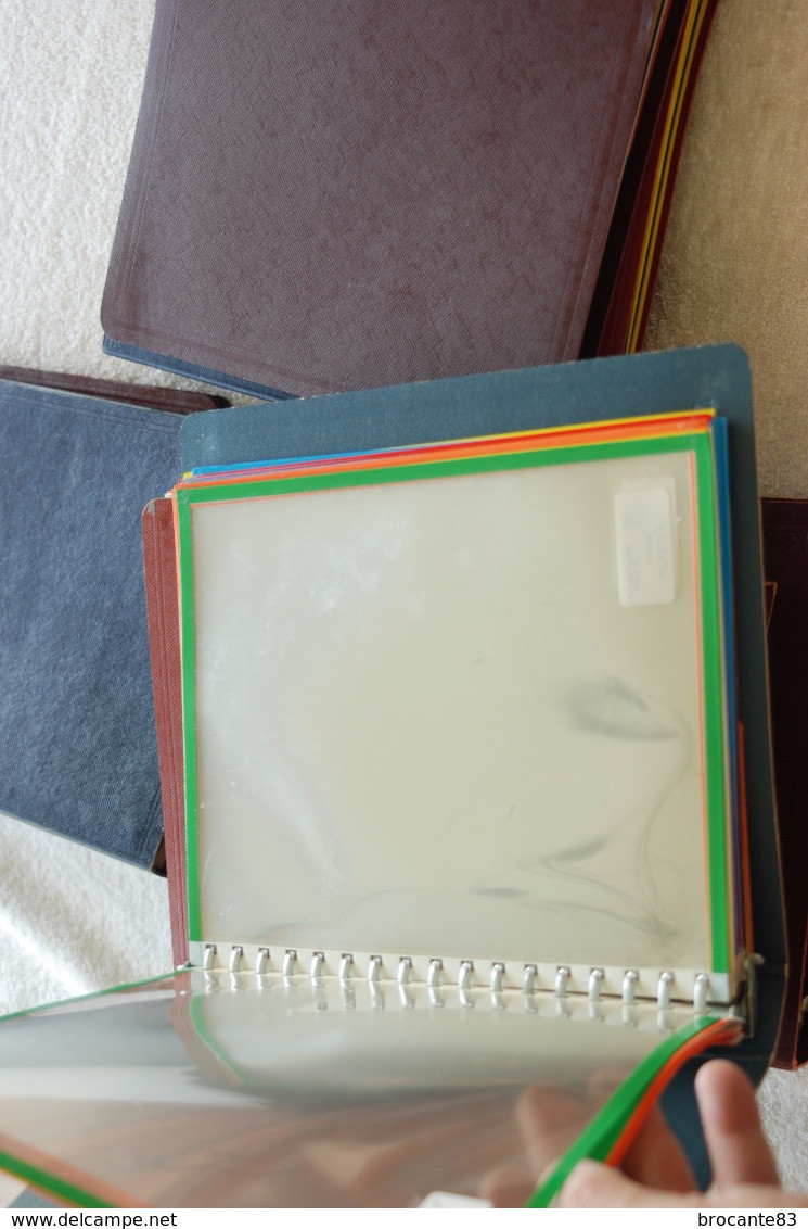 10 CLASSEURS AVEC FEUILLES TRANSPARENTES - Cover Albums