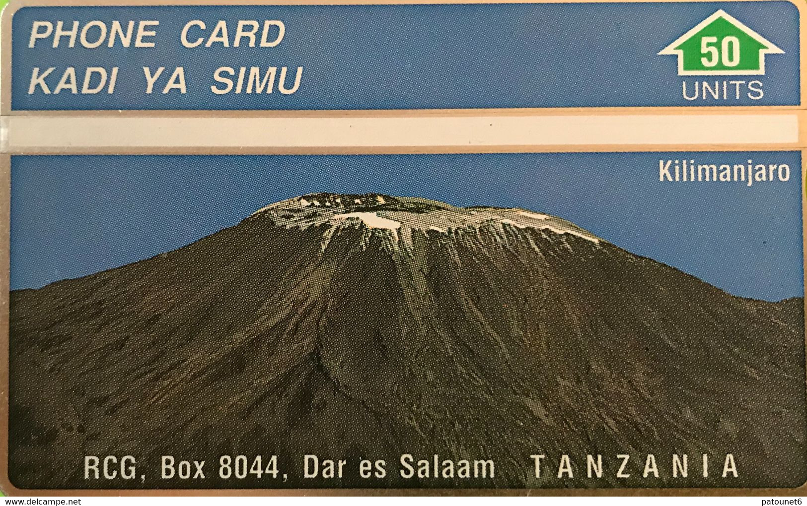 TANZANIE  -   Phonecard   -  L&G -  Kilimanjaro  -  50 Unités - Tanzanie