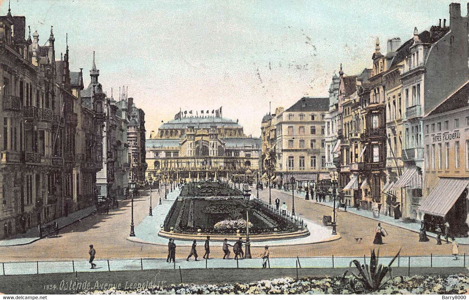 Oostende Ostende  Bieres Bier  Palkenbrau, Avenue Leopold I Laan Kursaal Anno 1908      Barry 7370 - Oostende