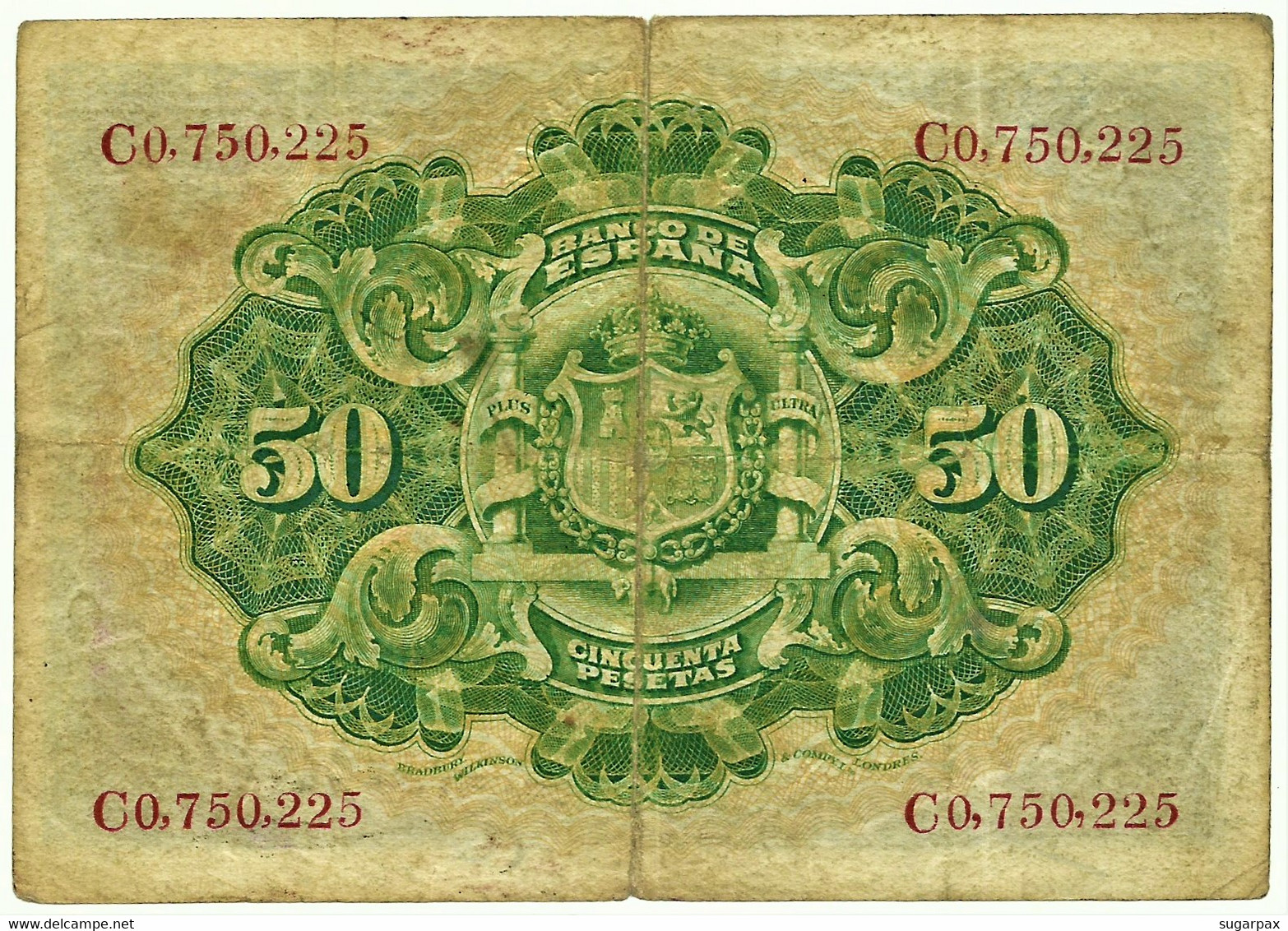 ESPAÑA - 50 Pesetas - 24.09.1906 - Pick 58.a - Serie C - Kingdom - Alfonso XIII - 50 Peseten