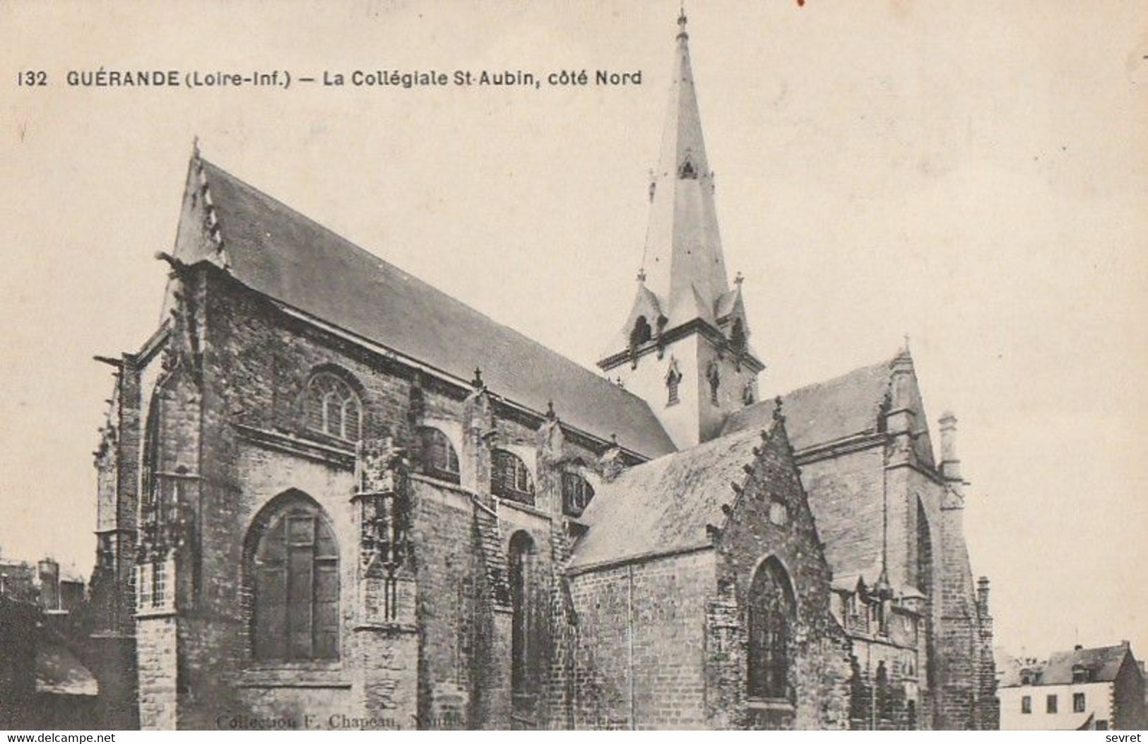 GUERANDE   La Collégiale St Aubin , Côté Nord. - Guérande