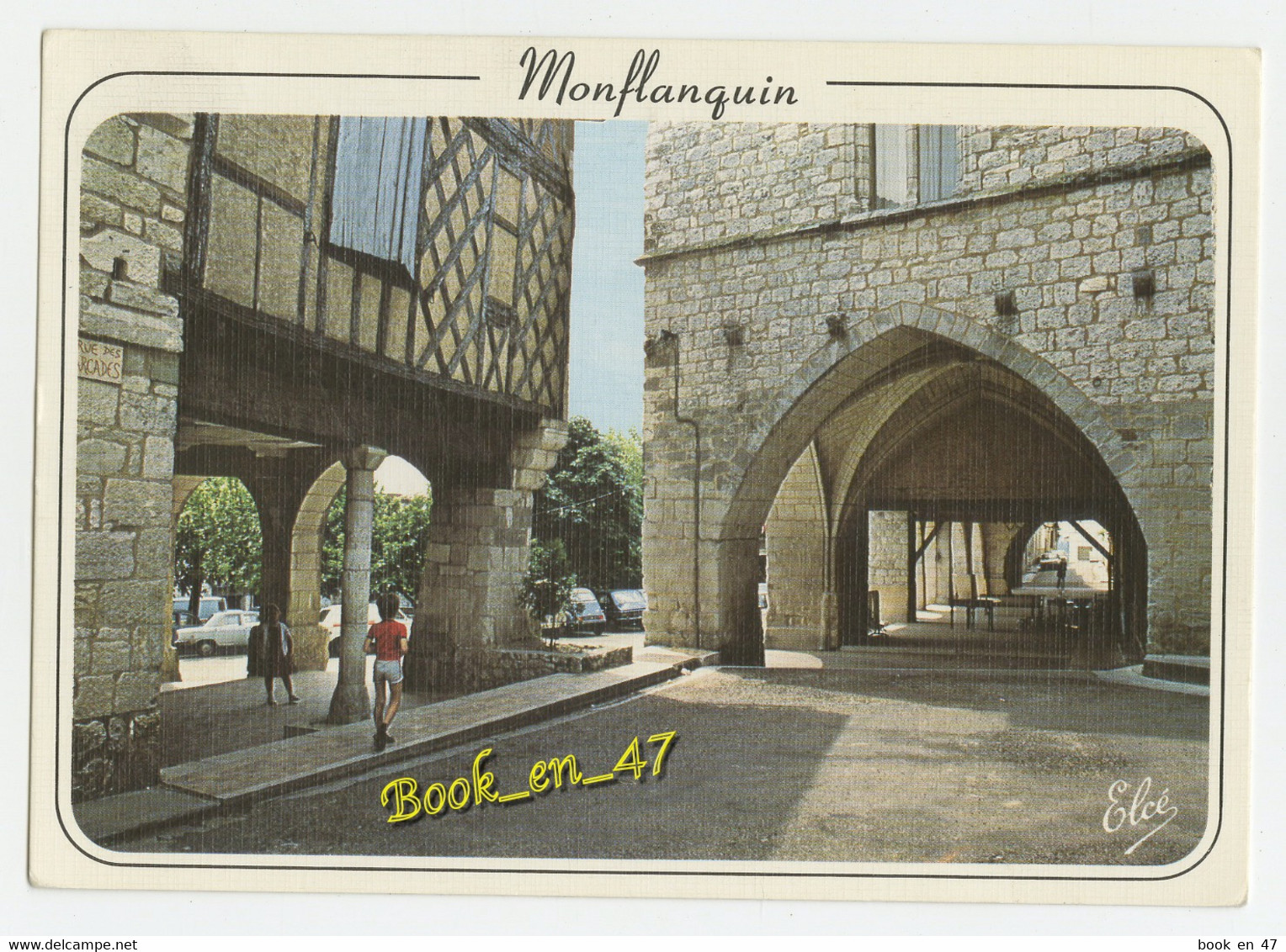 {84973} 47 Lot Et Garonne Monflanquin , Les Arcades ; Animée - Monflanquin