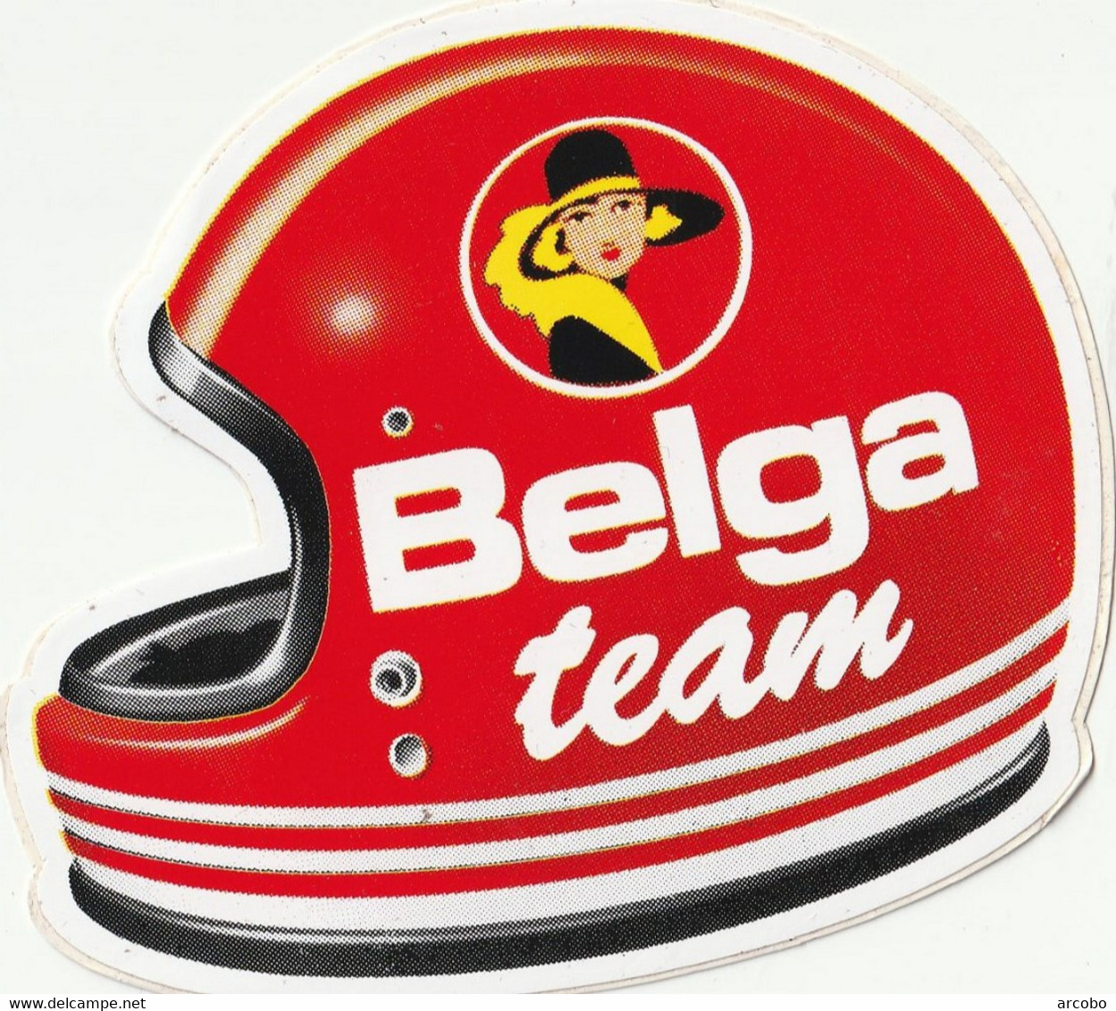 Belga Sigaretten Reclame Sticker Belga Team - Reclame-artikelen