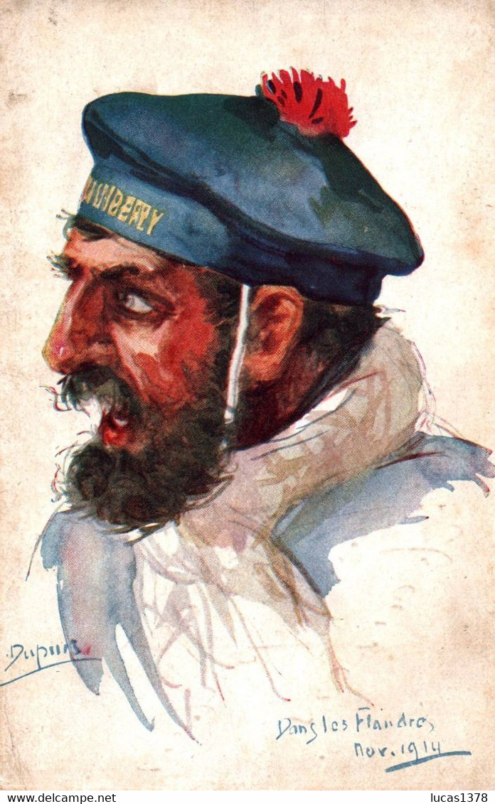 Em. DUPUIS - Portrait De Soldat - Dans Les Flandres - Nov. 1914 - War 1914-18