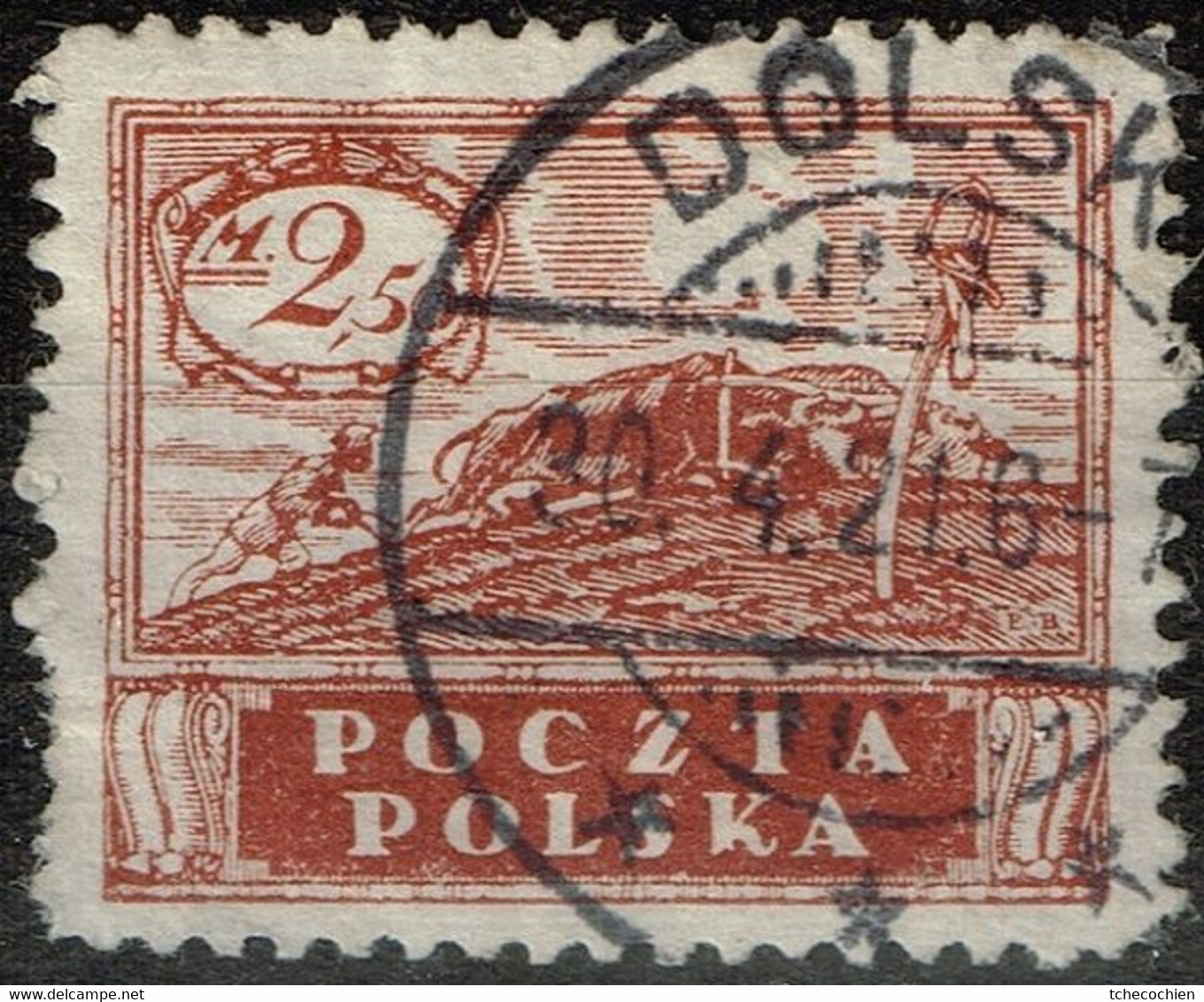 Pologne - 1919 - Y&T N° 170 Dolsk - Machines à Affranchir (EMA)