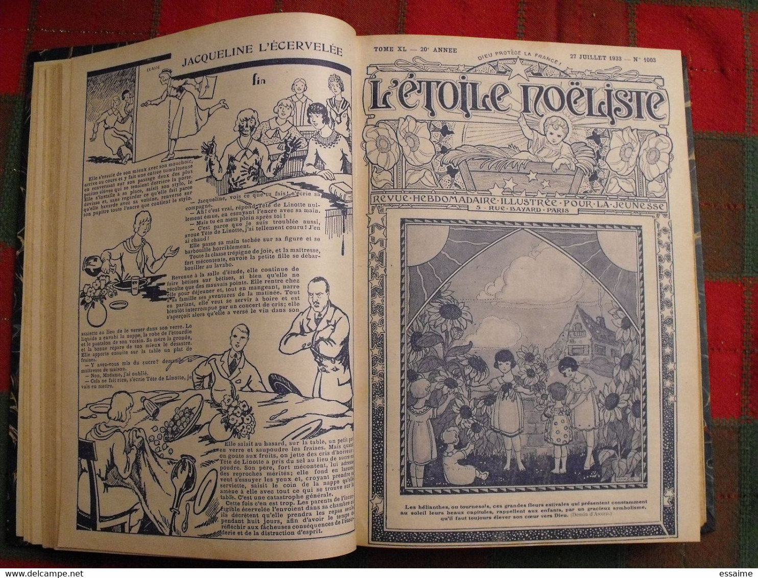 L'étoile Noëliste. recueil 2ème semestre 1933. n° 1000 à 1024. 25 numéros